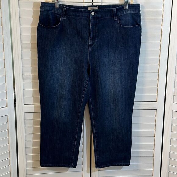 Chico’s Jeans Capri Size 3 (16) Stretch Denim - Picture 2 of 16